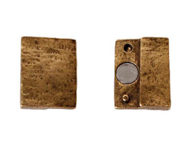 Glu-N-Go Magnetic End Caps, 20x2.5mm, Antique Brass